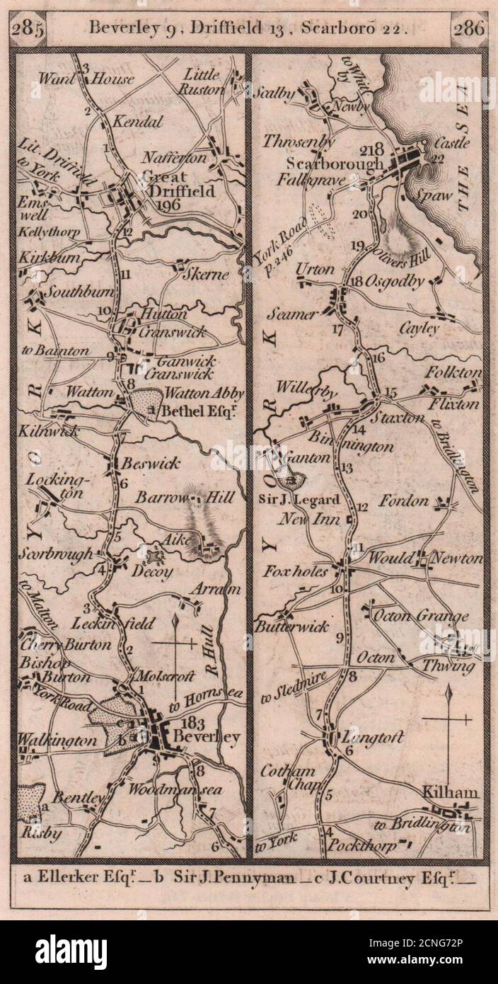 Map of scarborough hires stock photography and images Alamy