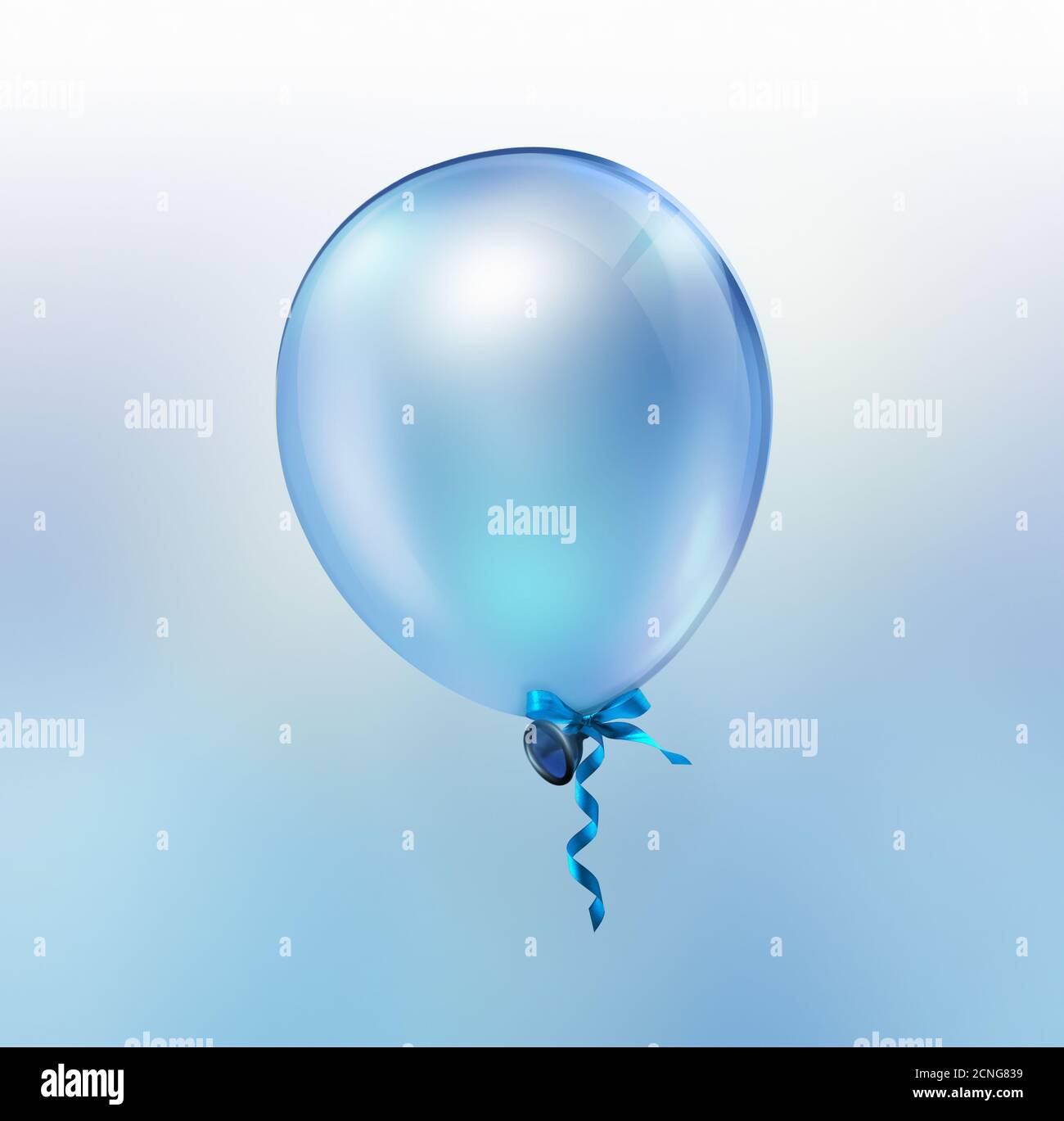 bright blue balloon Stock Photo