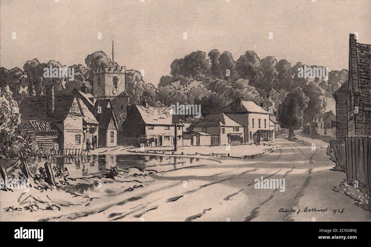 Chalfont St. Giles. High Street & parish church. Chilterns