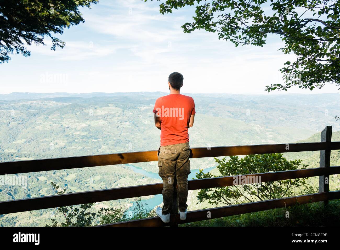 Young tourist enjoying travel hi-res stock photography and images - Alamy