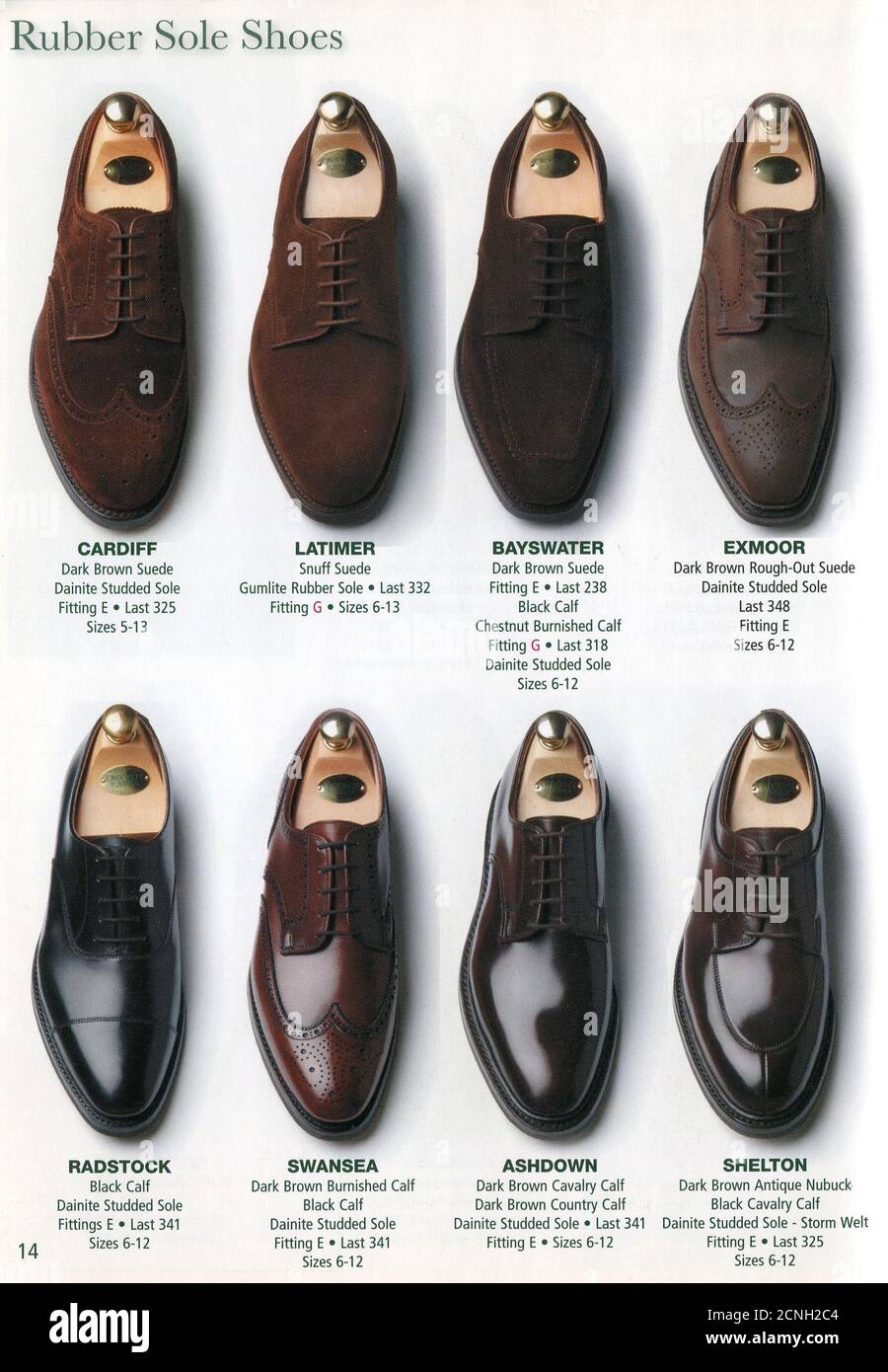 The inside of UK catalogue "Crockett & Jones", 2006/2007 Stock Photo - Alamy