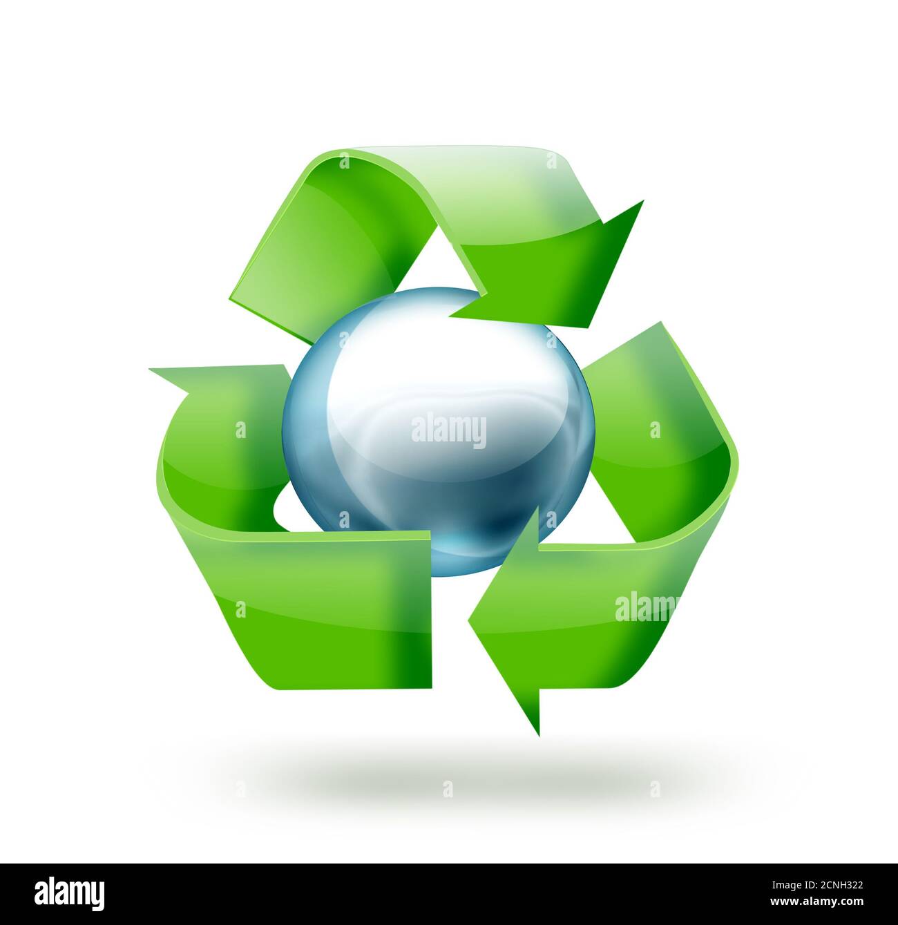 recycle symbol Stock Photo