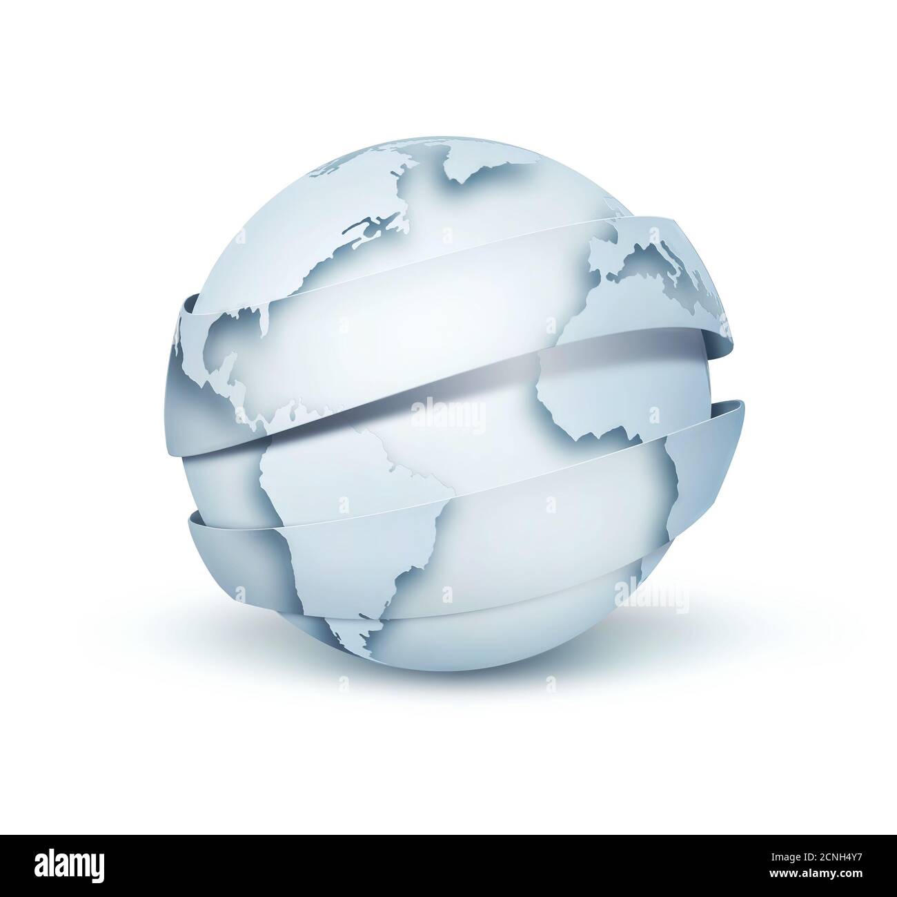 light blue globe Stock Photo