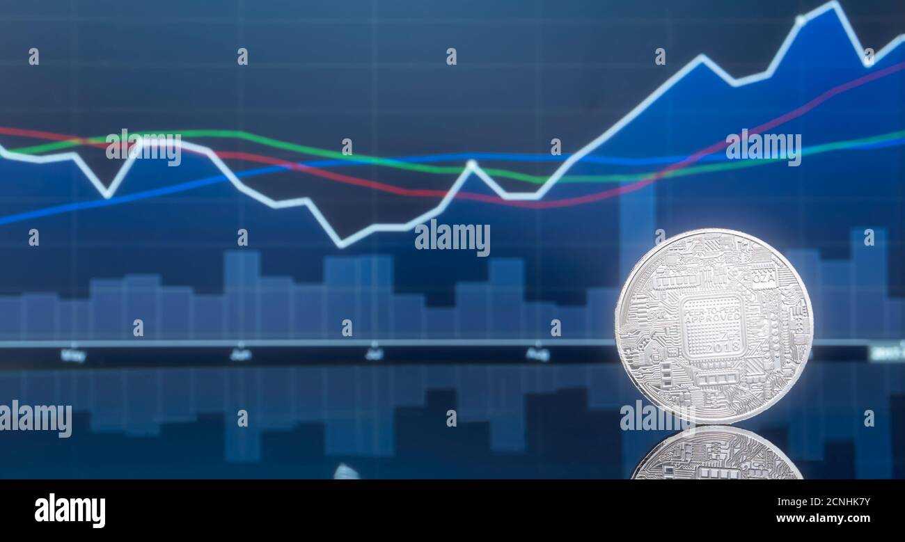 Initial coin offering (ICO) and digital money investing concept