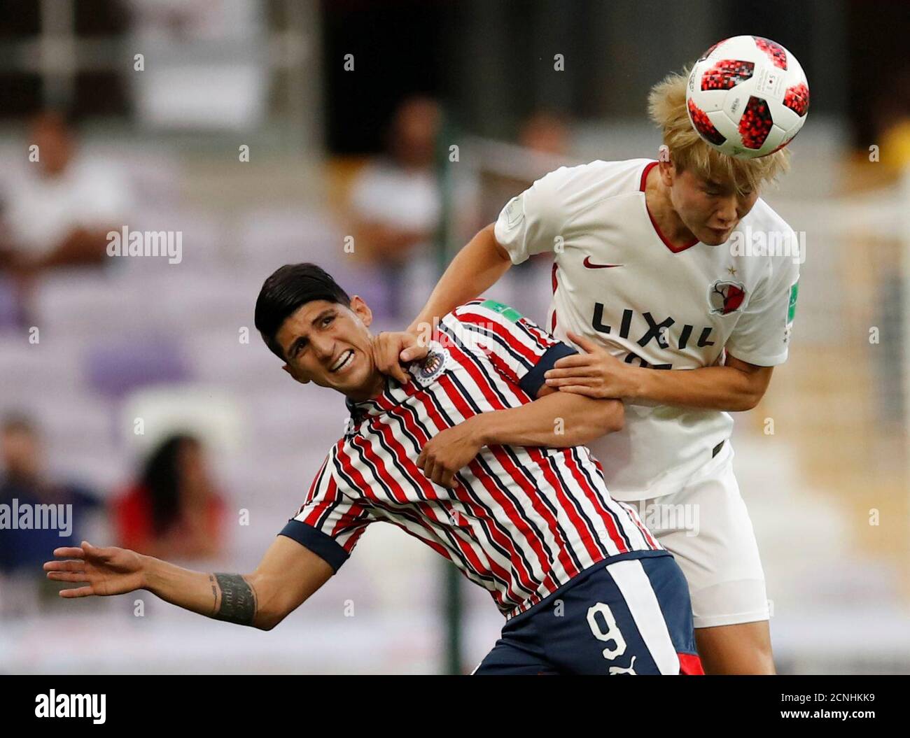 Soccer Football Club World Cup Quarter Final Kashima Antlers V Guadalajara Hazza Bin Zayed Stadium Al Ain United Arab Emirates December 15 18 Kashima Antlers Jung Seung Hyun