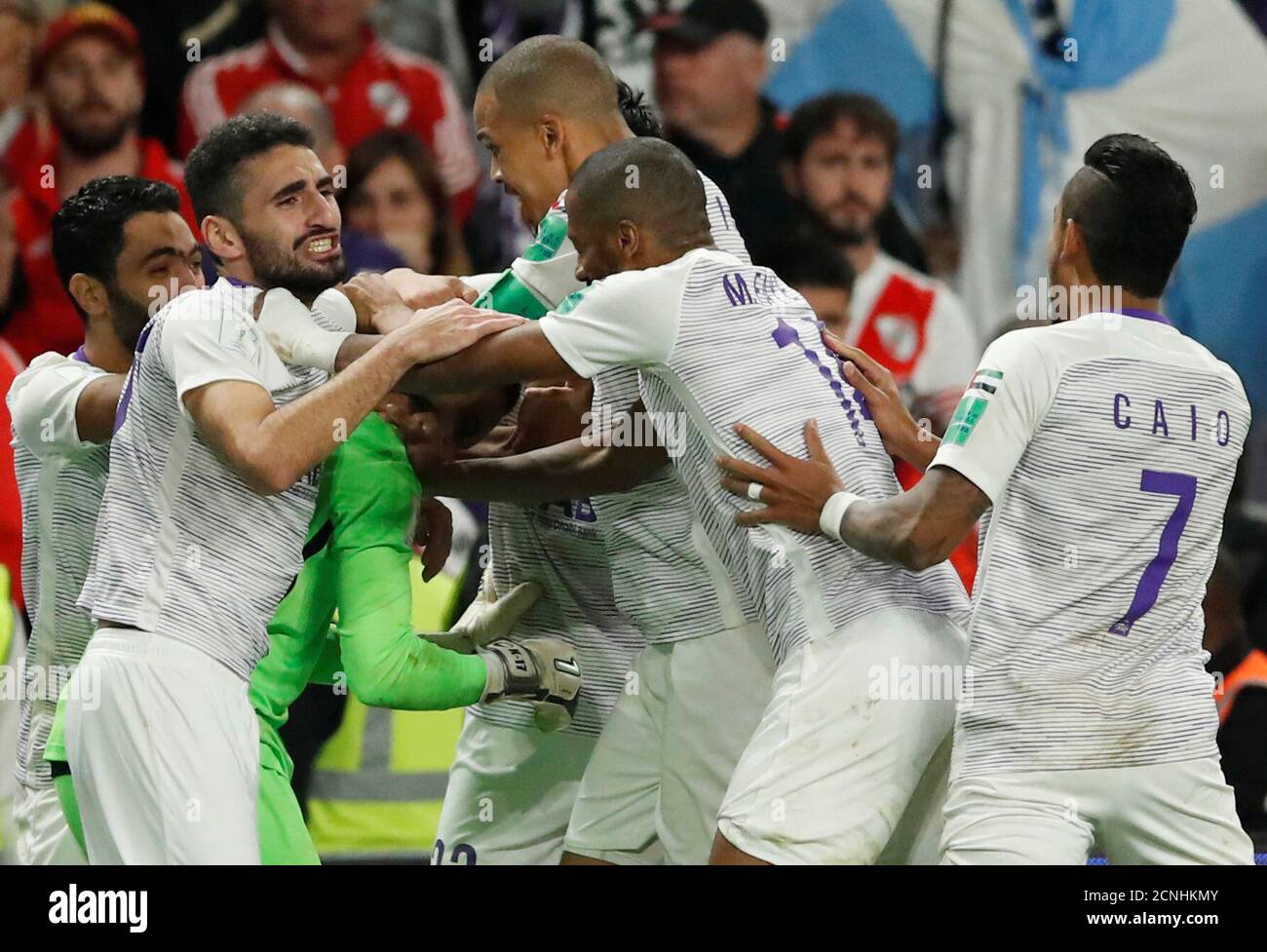 Soccer Football Club World Cup Semi Final River Plate V Al Ain Fc Hazza Bin Zayed Stadium Al Ain City United Arab Emirates December 18 18 Al Ain S Khalid