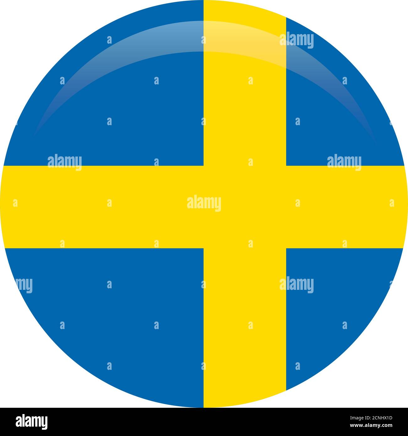 Flag of Sweden. Realistic waving flag of Kingdom of Sweden. Fabric ...