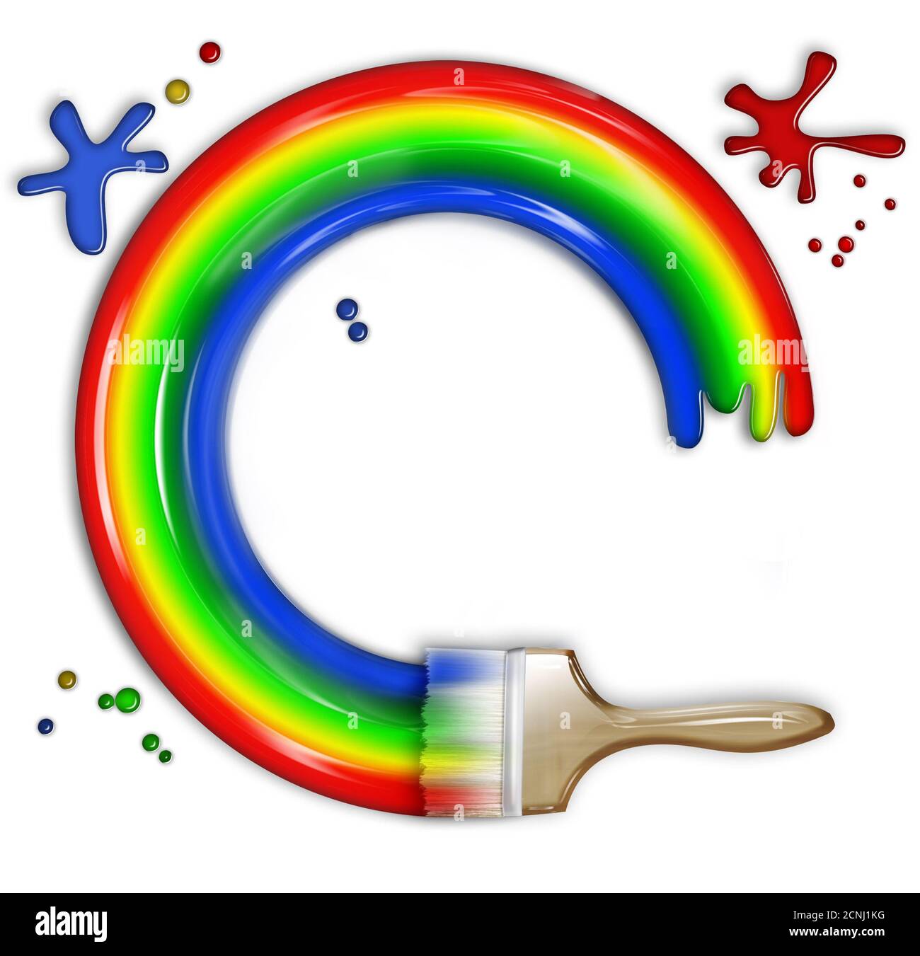 Paint A Rainbow Stock Photo Alamy
