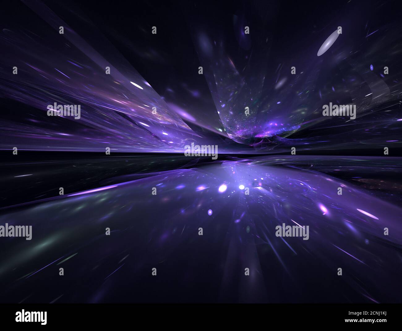 fractal horizon Stock Photo