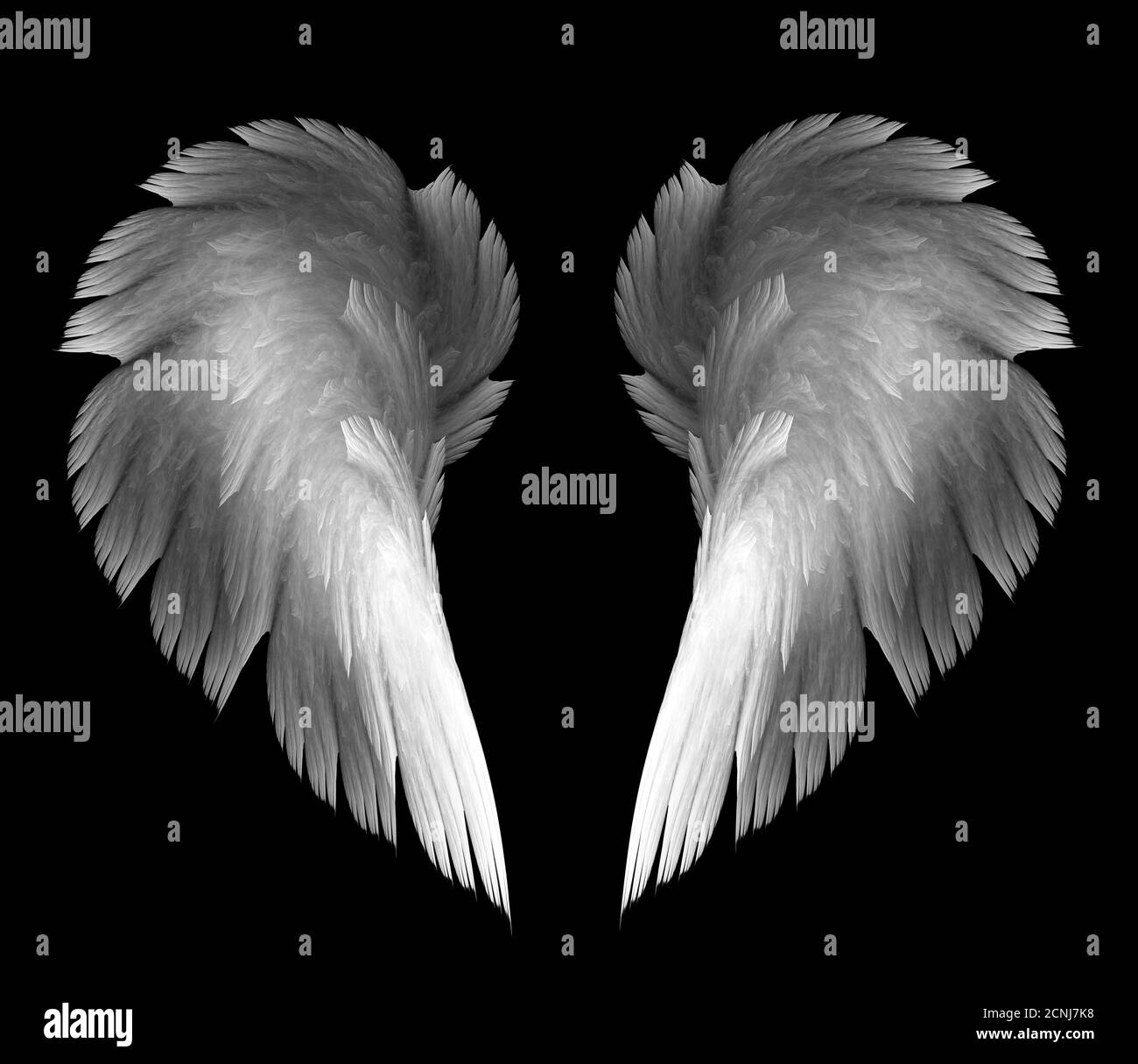 Wings angel drawn icon hi-res stock photography and images - Alamy