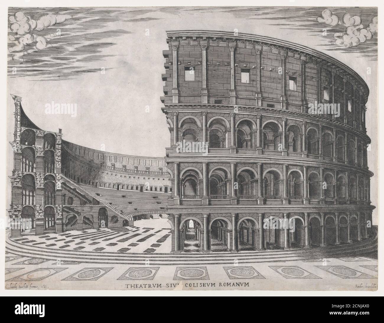 Speculum Romanae Magnificentiae The Colosseum, 1581 Stock Photo Alamy