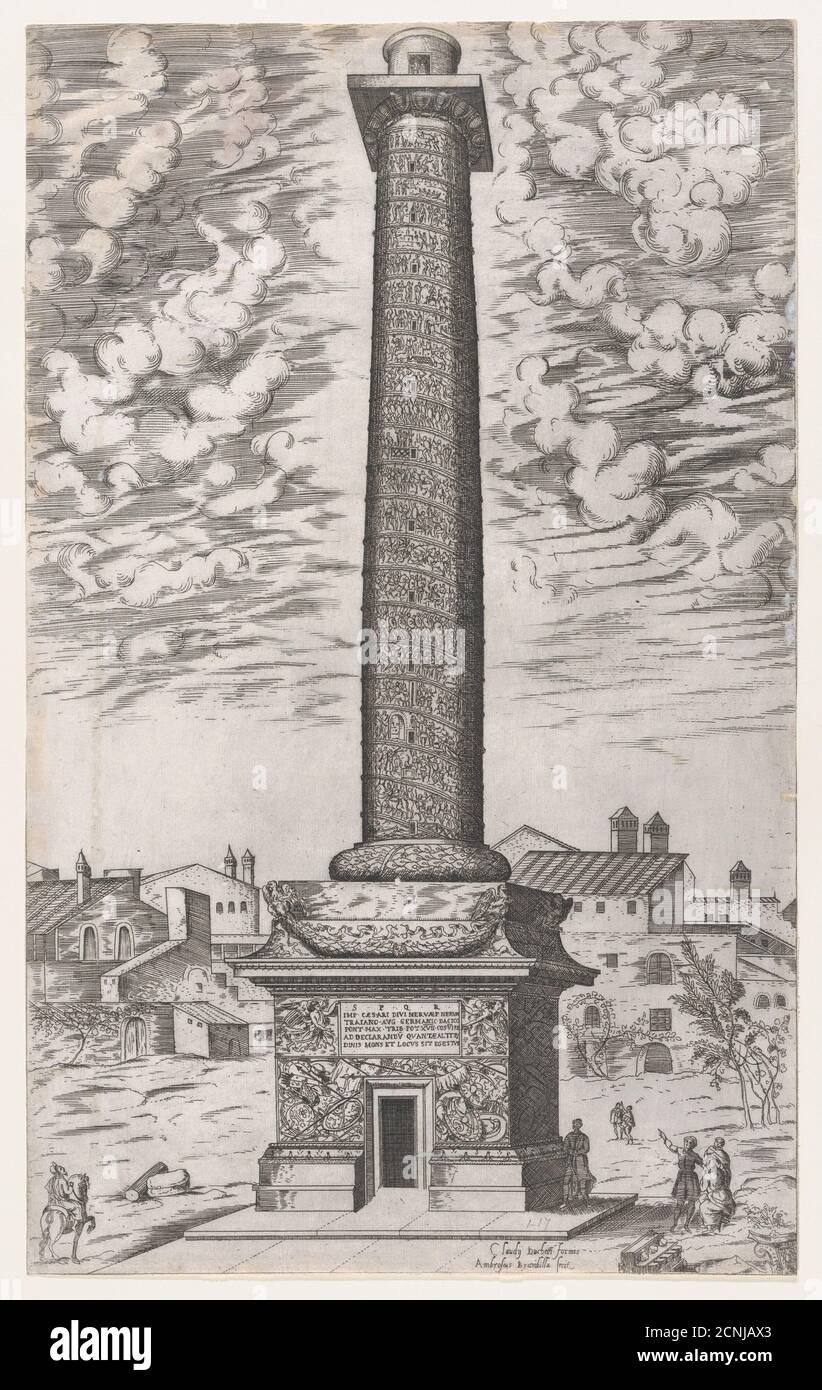 Speculum Romanae Magnificentiae Trajan's Column, 158186 Stock Photo Alamy