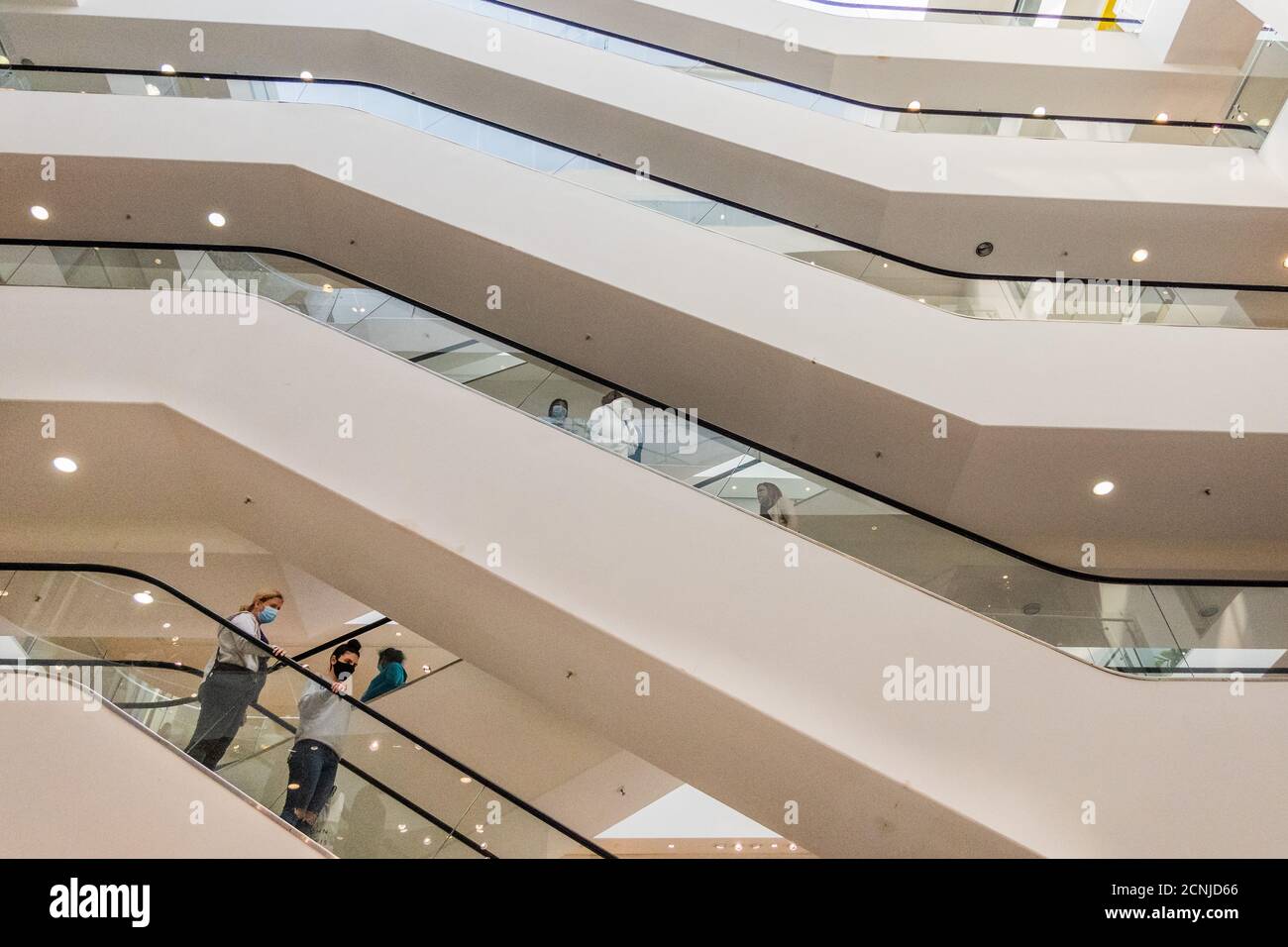 London, UK. 18th Sep, 2020. The flagship store is relatively quiet - John Lewis, Oxford Street, announces no bonus (possibly for the next three years) for Partners as a result of the Coronavirus pandemic Credit: Guy Bell/Alamy Live News Stock Photo