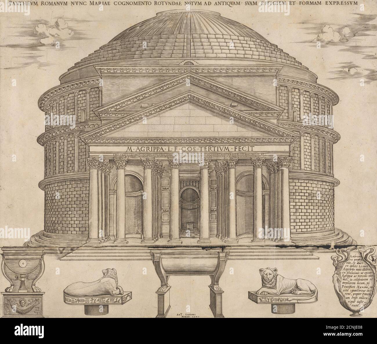 Speculum Romanae Magnificentiae The Pantheon, 1649 Stock Photo Alamy