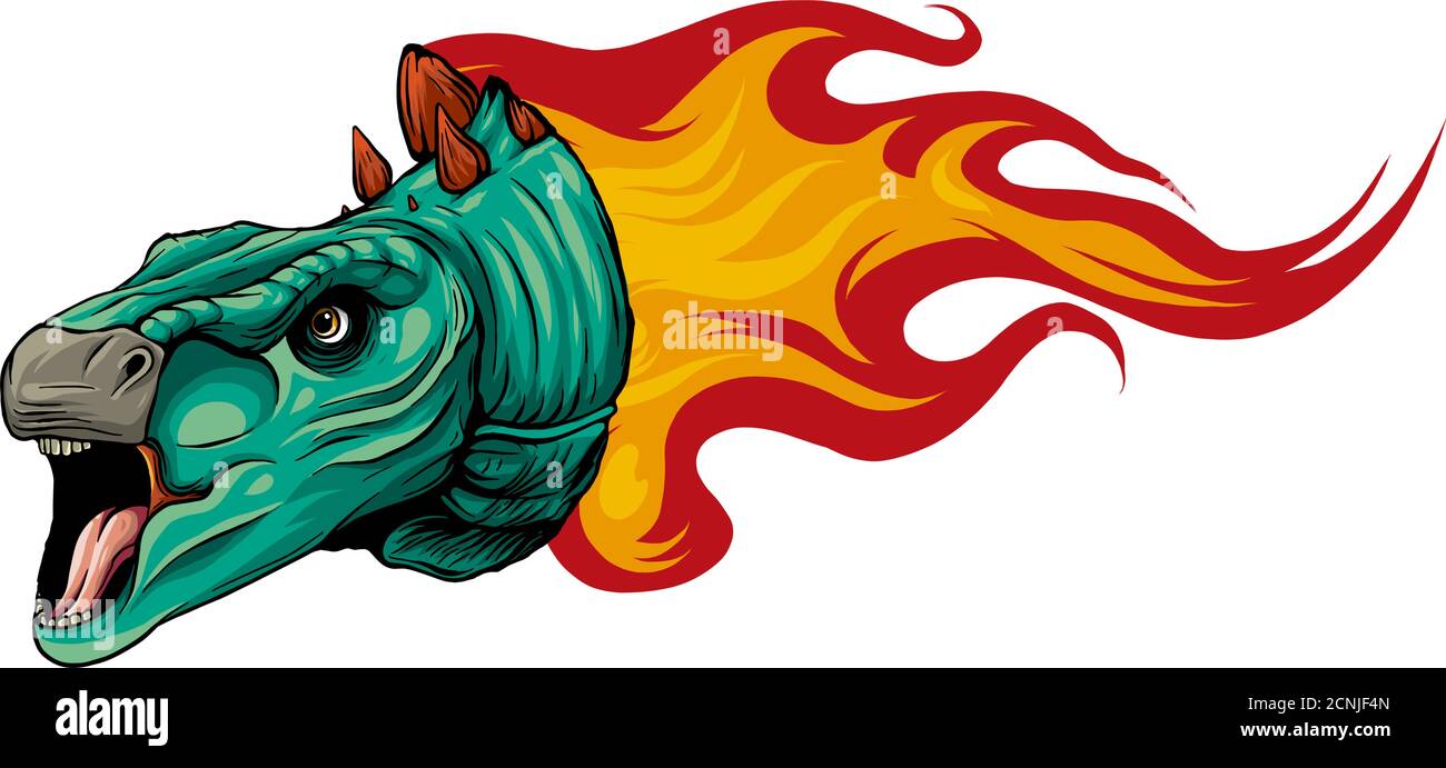 dinosaurus stegosaurus head art vector illustration design Stock Vector ...