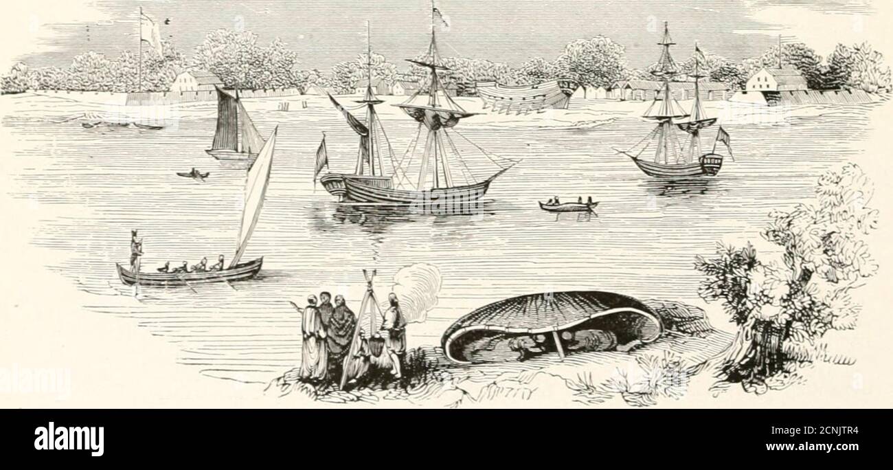 . Indian history for young folks . ST. JOHN (1776). THE OLD FRENCH WAR (1755-1760). 225 fifteen miles distant, with live thousand men. Instead of marching to hisassistance, the cowardly Webb sent him a letter advising him to yield.Unluckily, this letter was intercepted by Montcalm, who at once for-warded it to Monro. That obstinate old soldier, however, persisted inthe defence until most of his cannon had burst and his am- August 9. munition was spent. He then surrendered upon honorableterms. Montcalm demolished the fort, carried off the artillery and muni-tions of war, and returned to Canada Stock Photo