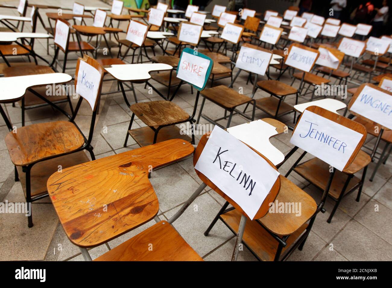 School Benches High Resolution Stock Photography And Images Alamy