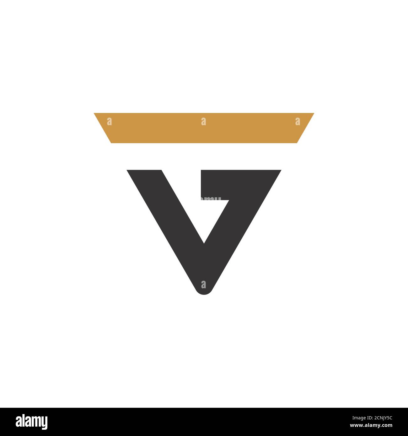 Initial letter vg or gv logo vector design template Stock Vector Image ...