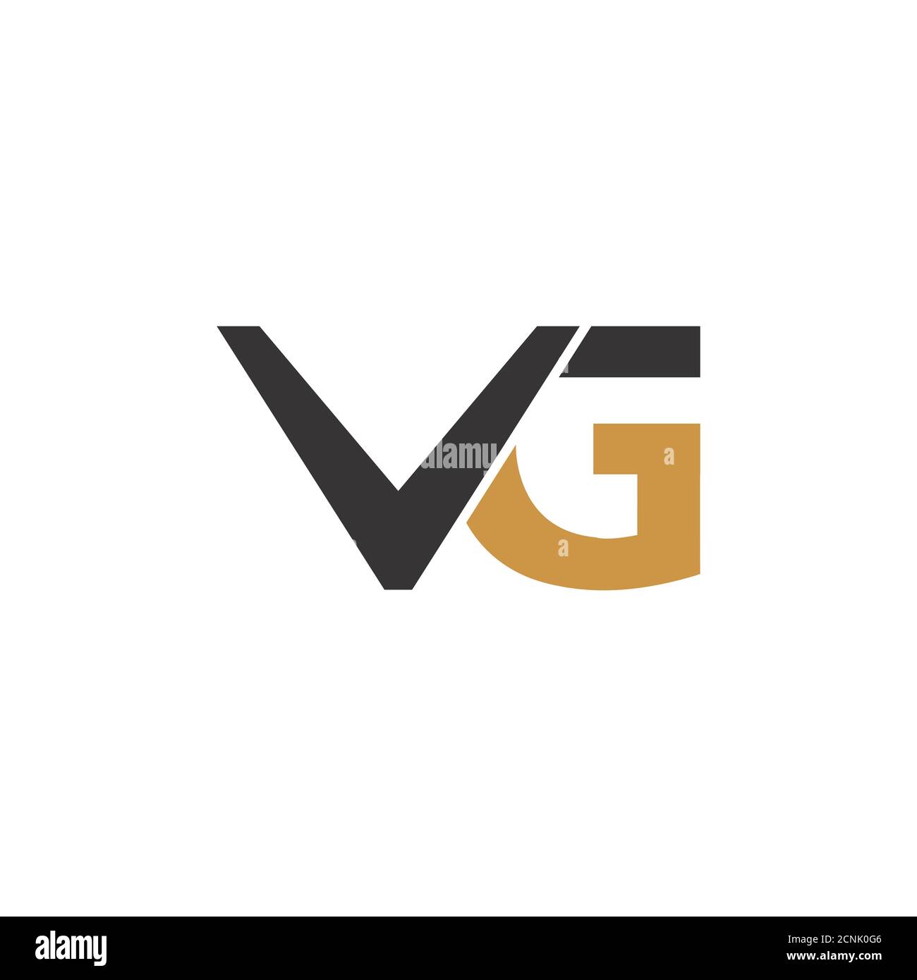 Initial letter vg or gv logo vector design template Stock Vector Image ...