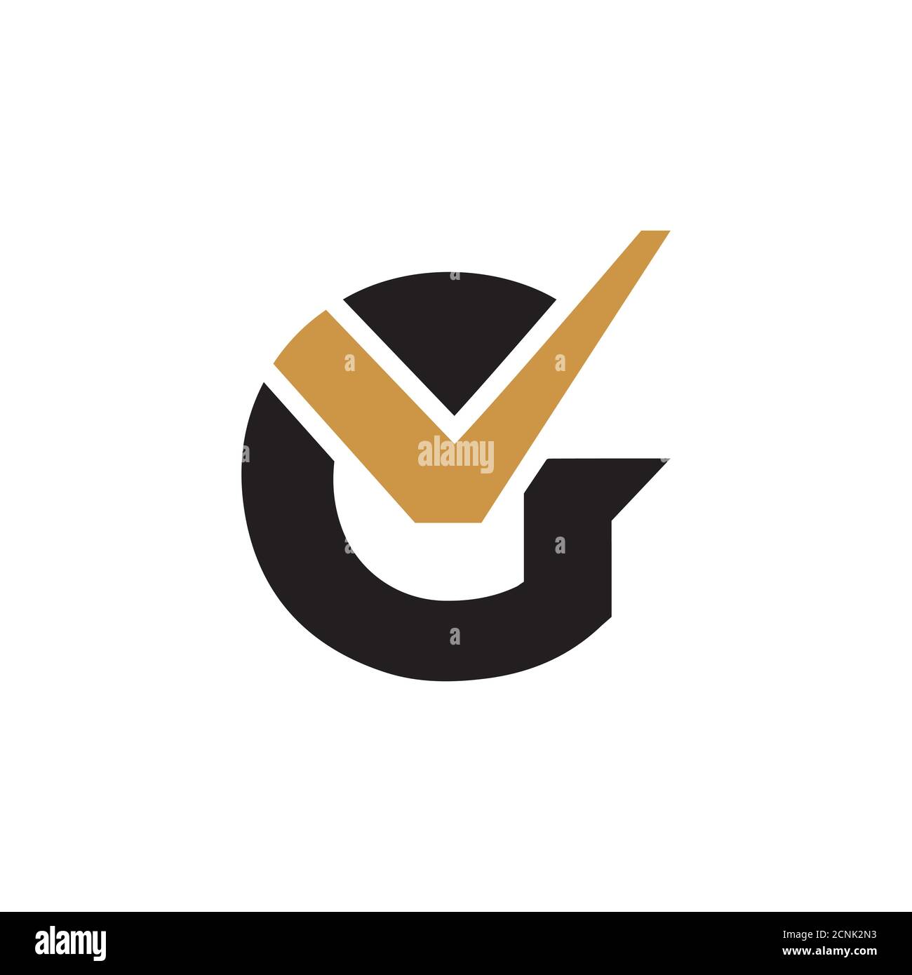 Initial letter vg or gv logo vector design template Stock Vector Image ...