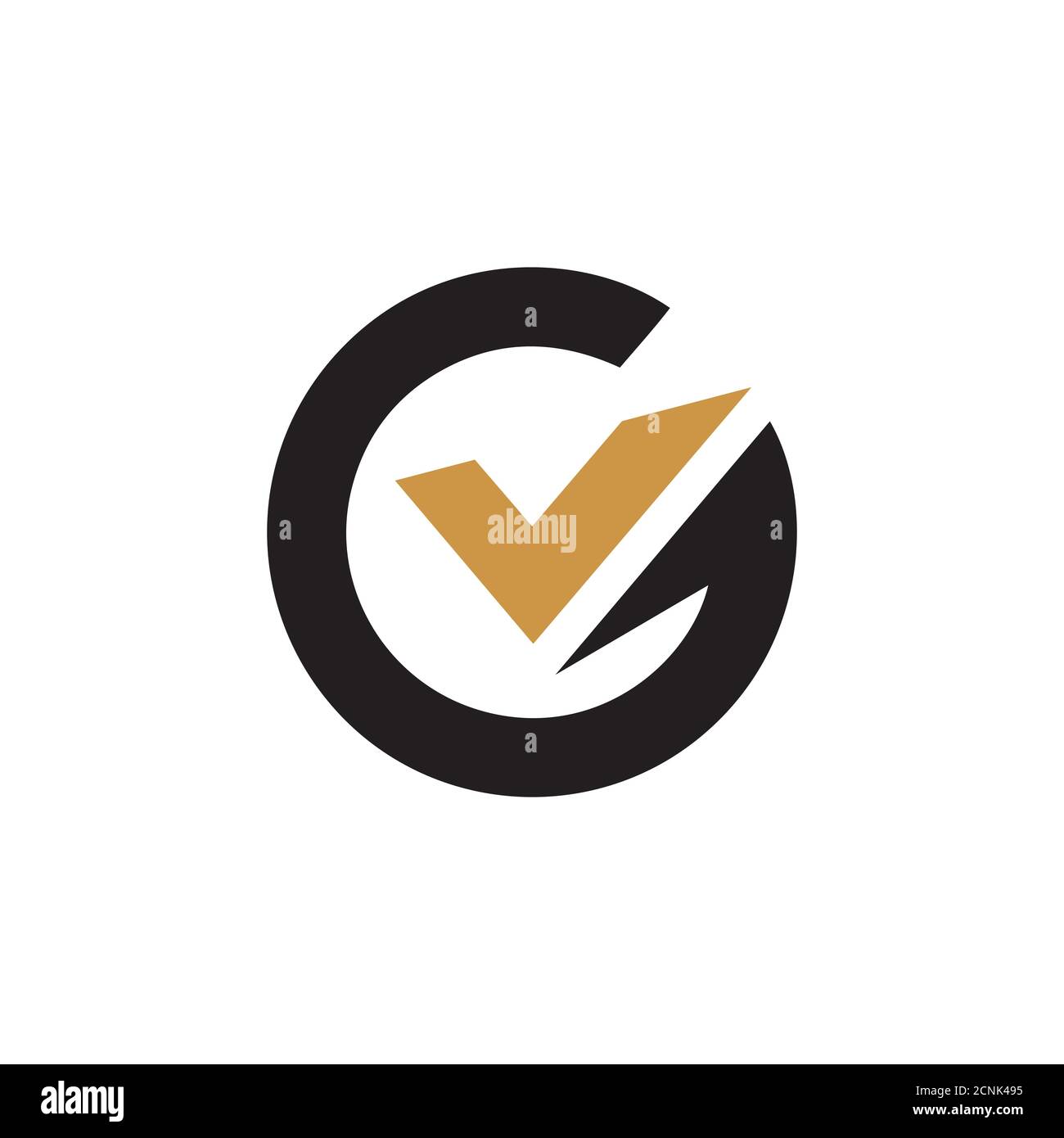 Initial letter vg or gv logo vector design template Stock Vector Image ...