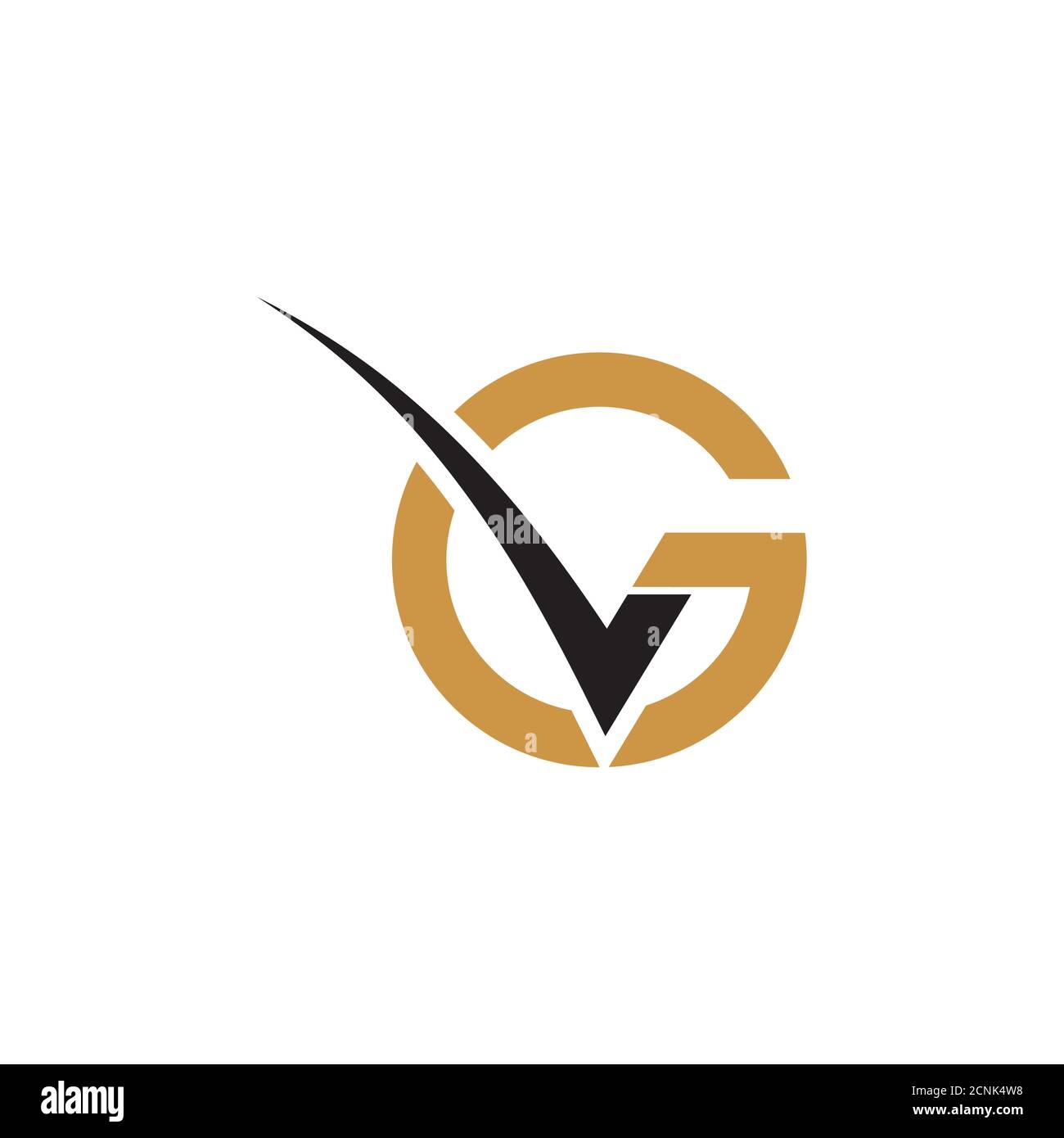 Initial letter vg or gv logo vector design template Stock Vector Image ...