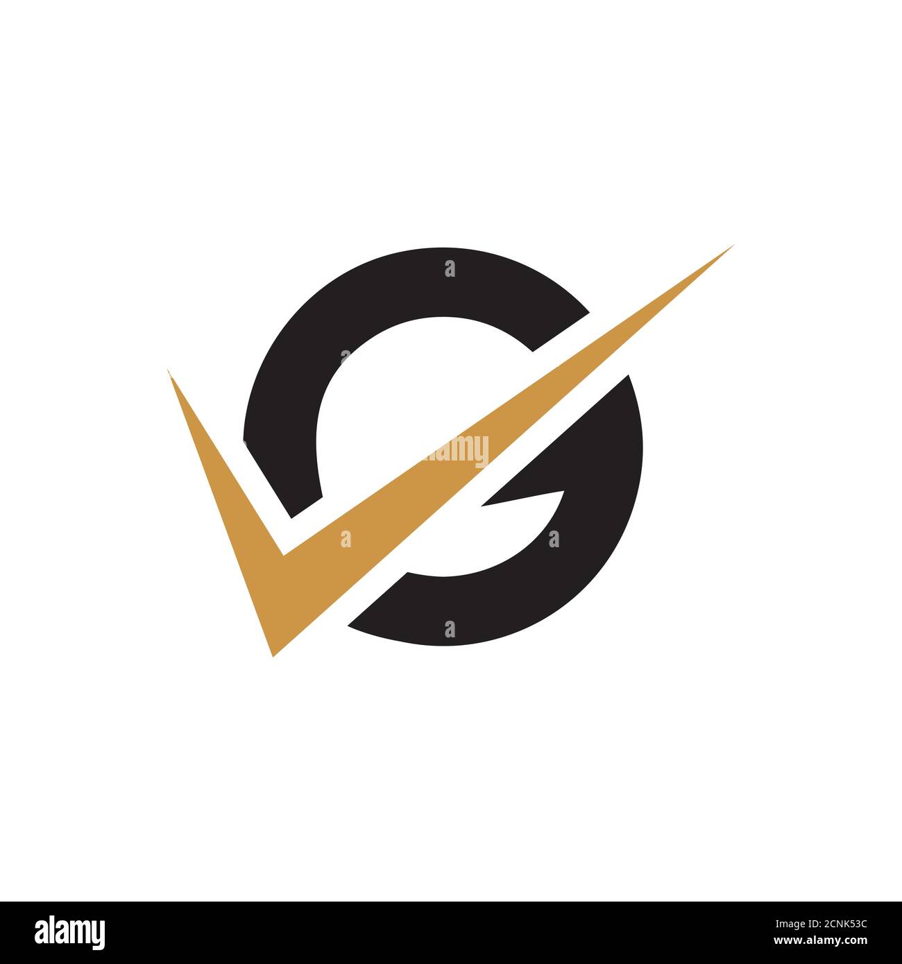 Initial letter vg or gv logo vector design template Stock Vector Image ...