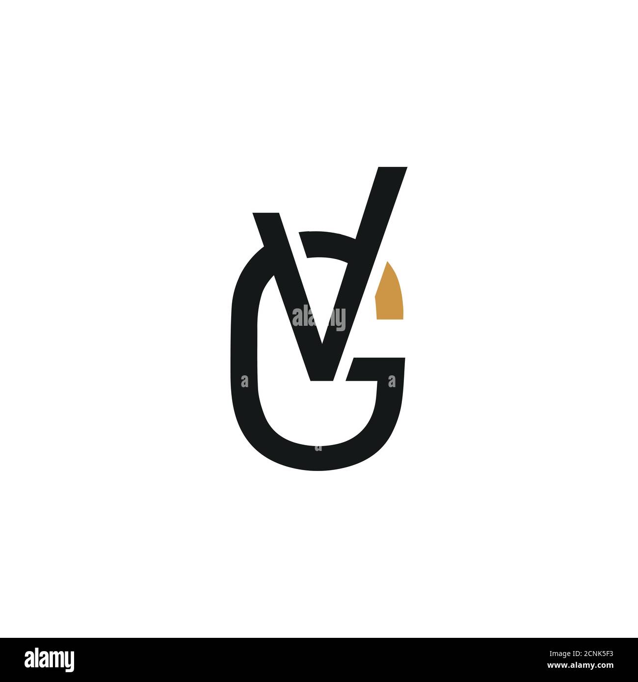 Initial letter vg or gv logo vector design template Stock Vector Image ...