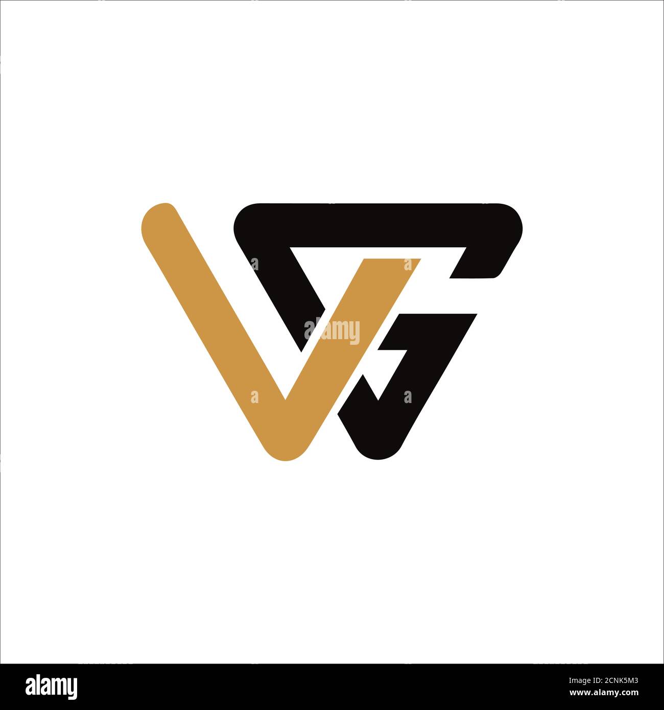 Initial Letter Vg Or Gv Logo Vector Design Template Stock Vector Image Art Alamy