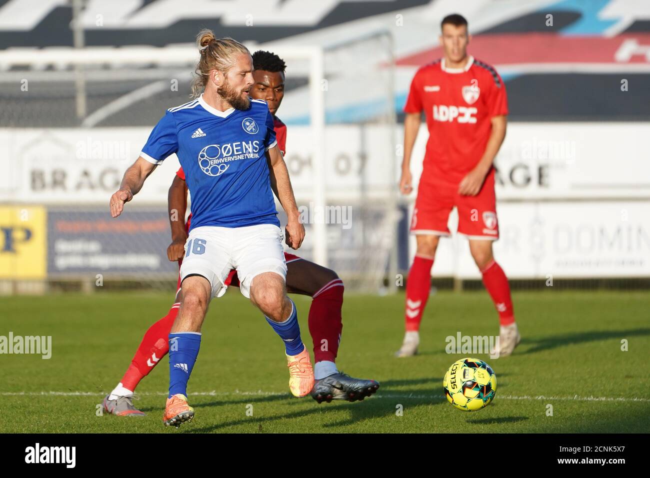Fredericia, Denmark, 17th, September 2020. Kasper Fisker (16) of Fremad  Amager seen during the NordicBet Liga match between FC Fredericia and  Fremad Amager at Monjasa Park in Fredericia. (Photo credit: Gonzales Photo -