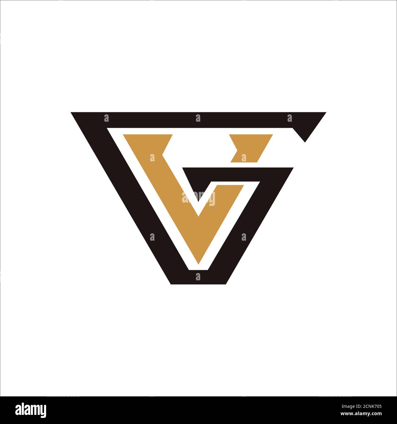 Initial letter vg or gv logo vector design template Stock Vector Image ...