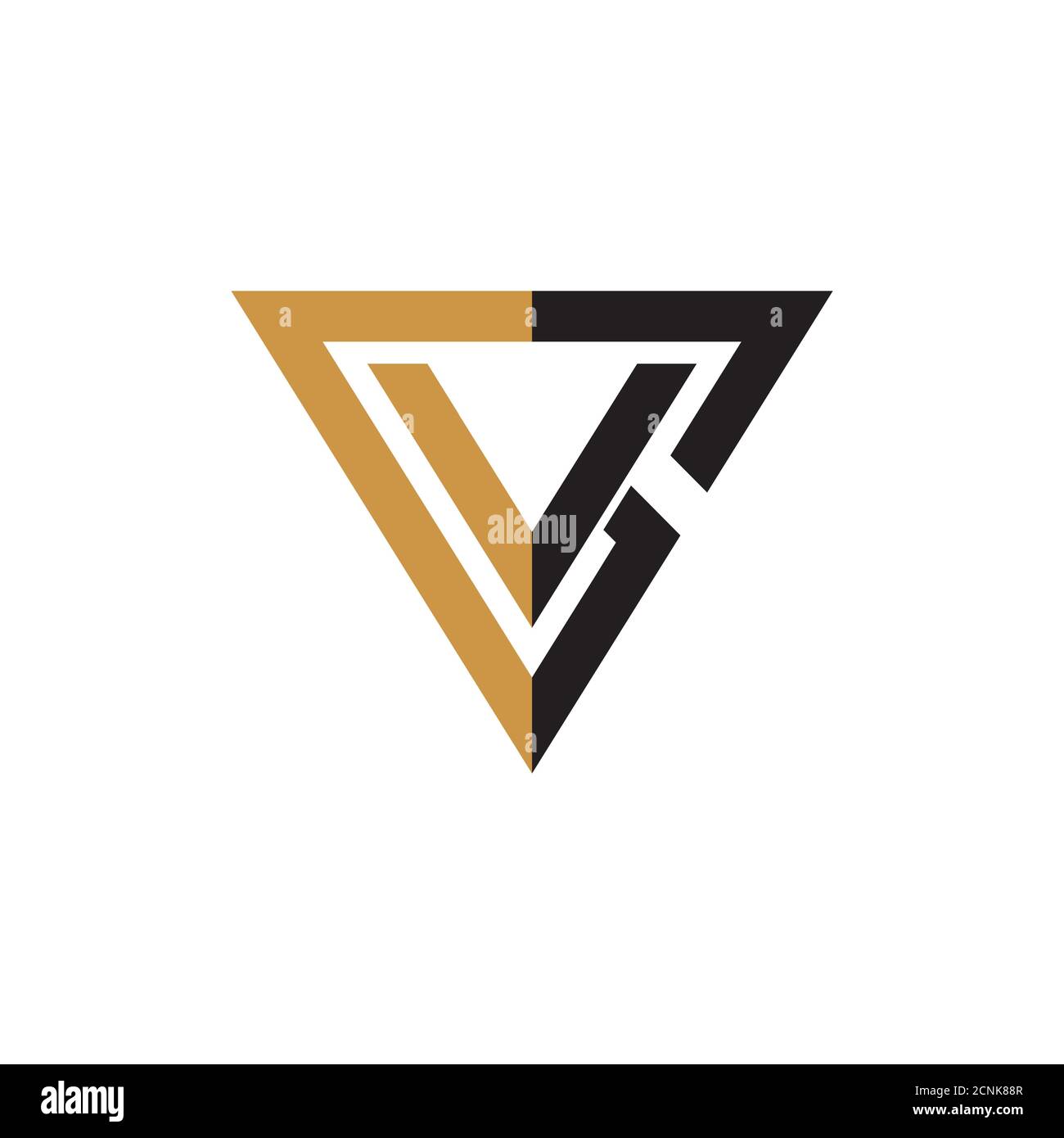 Initial letter vg or gv logo vector design template Stock Vector Image ...