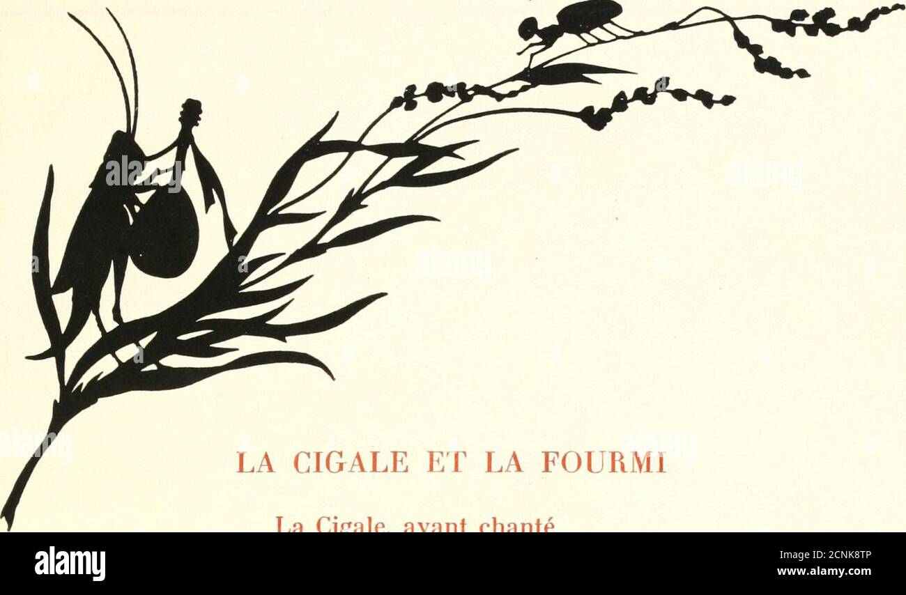 . Les plus belles fables de La Fontaine; . ]A^ ^/?^;. LA CIGALE ET LA FOURMI La Cigale, ayant