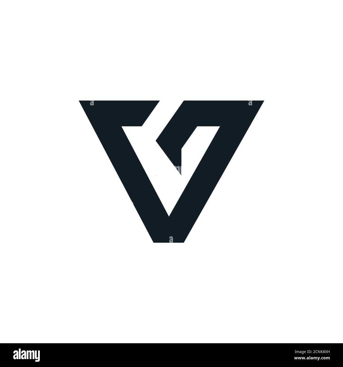 Initial letter vg or gv logo vector design template Stock Vector Image ...