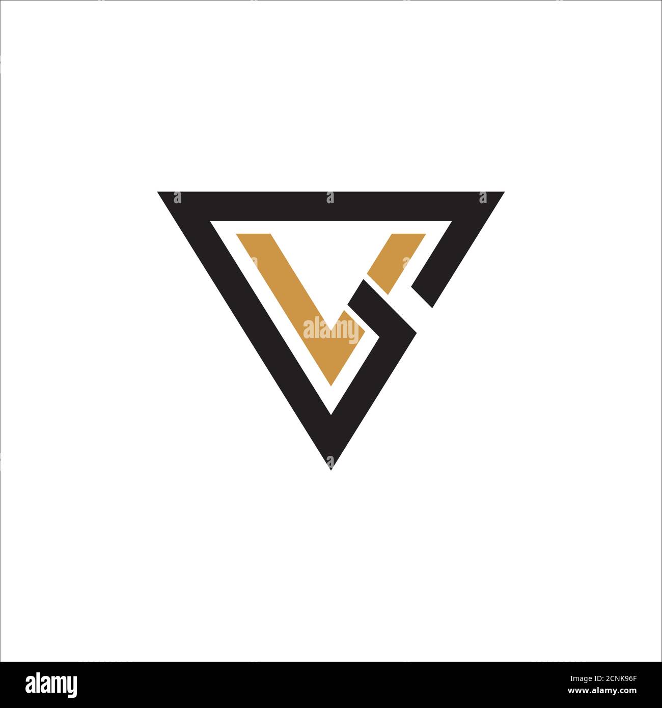 Initial letter vg or gv logo vector design template Stock Vector Image ...