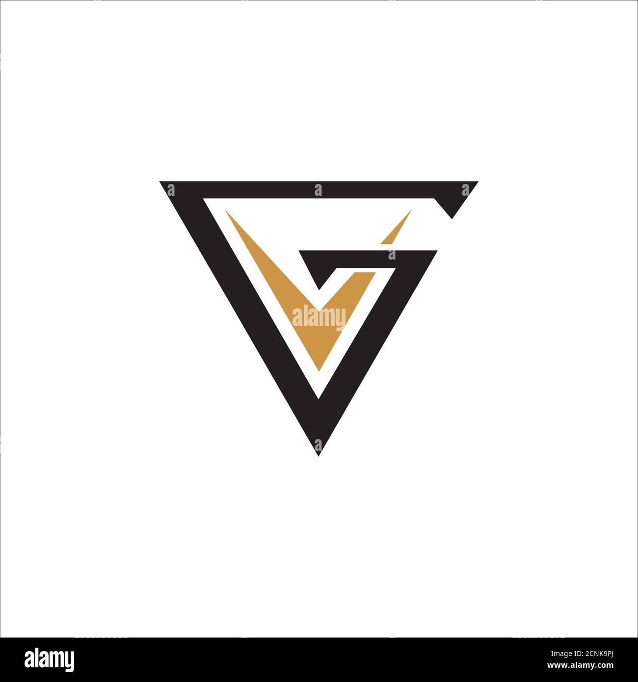 Initial letter vg or gv logo vector design template Stock Vector