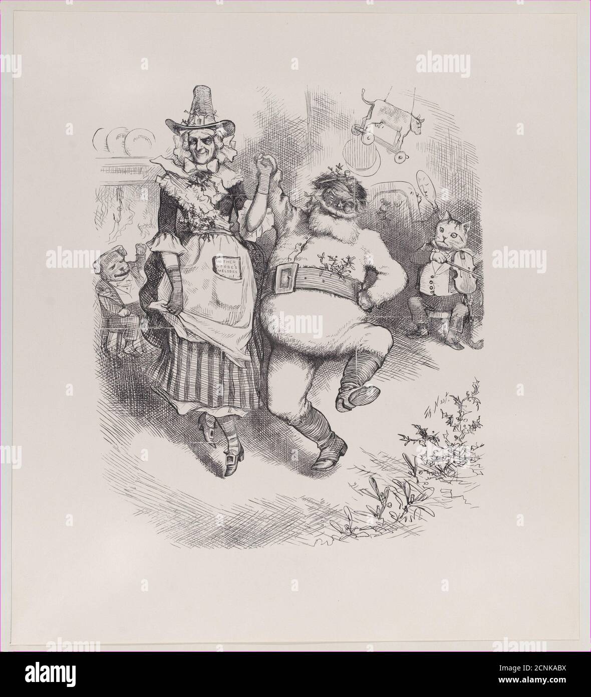 A Merry Christmas, January 3, 1880. Stock Photo