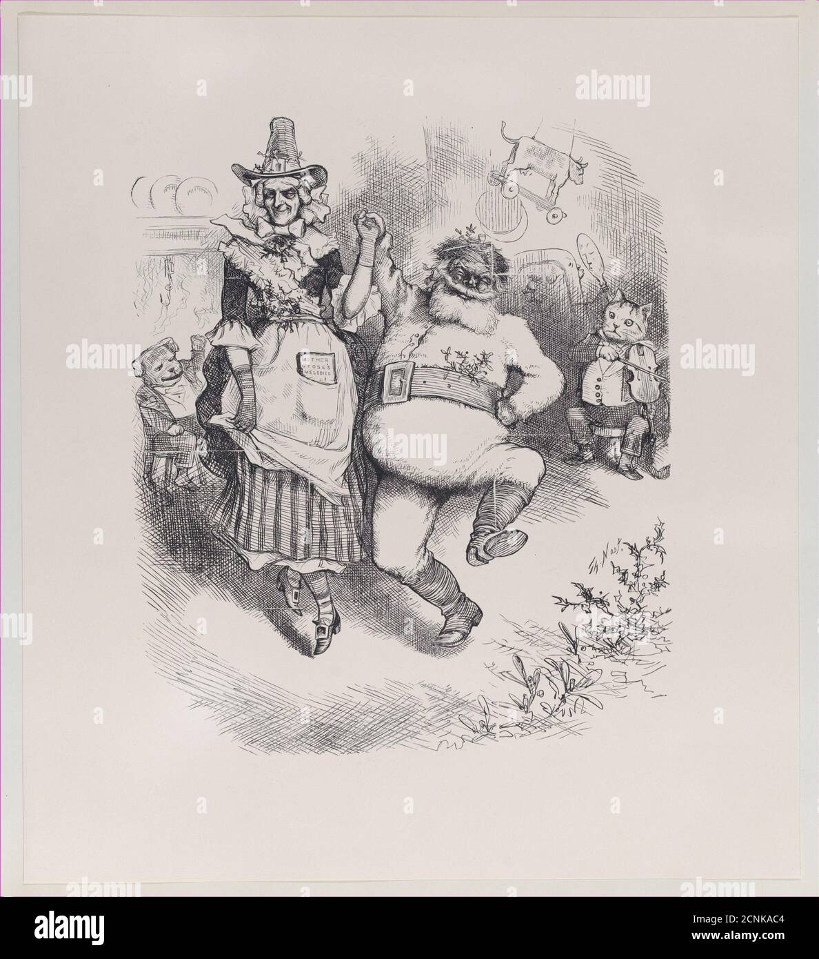 A Merry Christmas, January 3, 1880. Stock Photo
