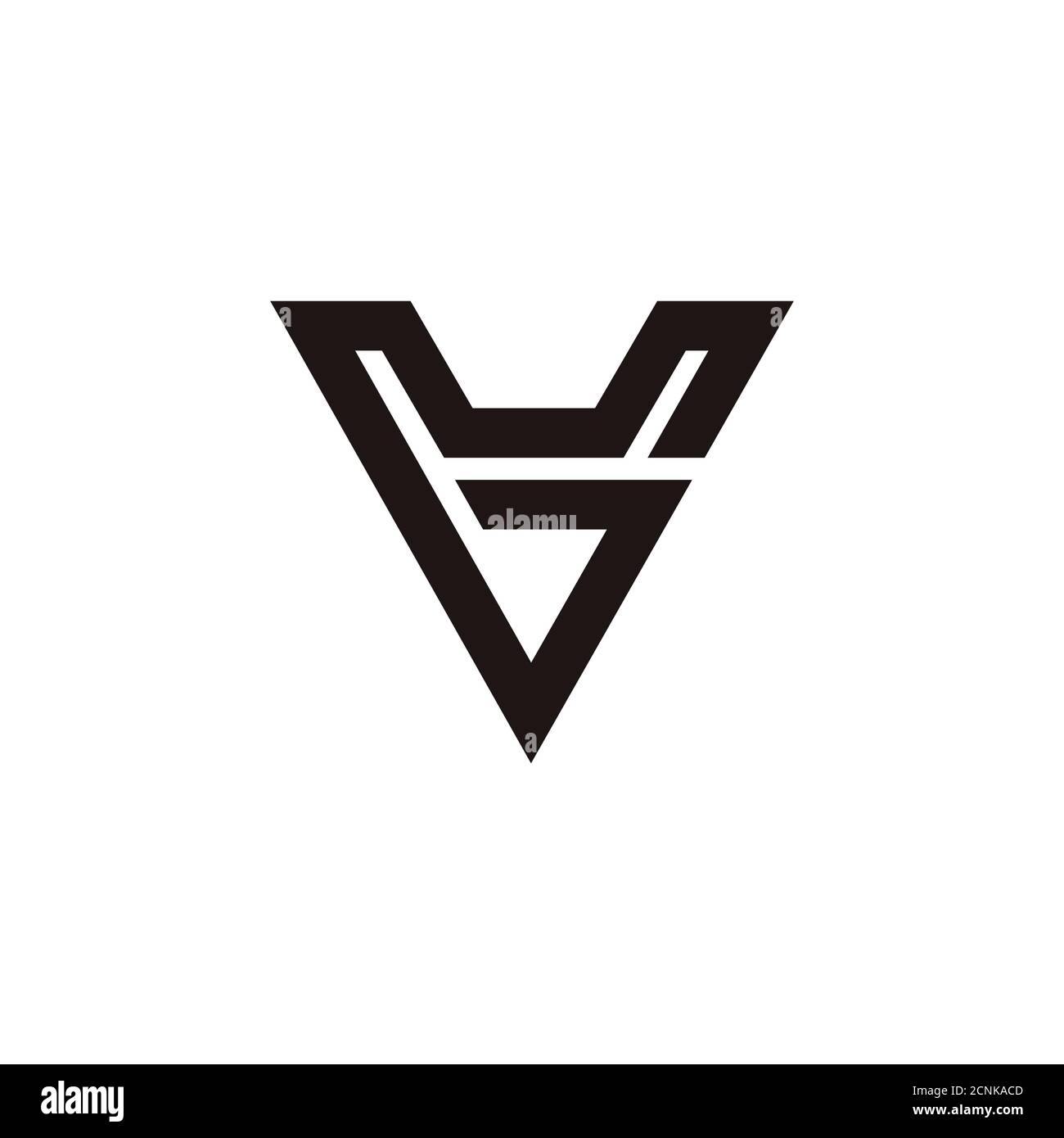 Initial letter vg or gv logo vector design template Stock Vector Image ...