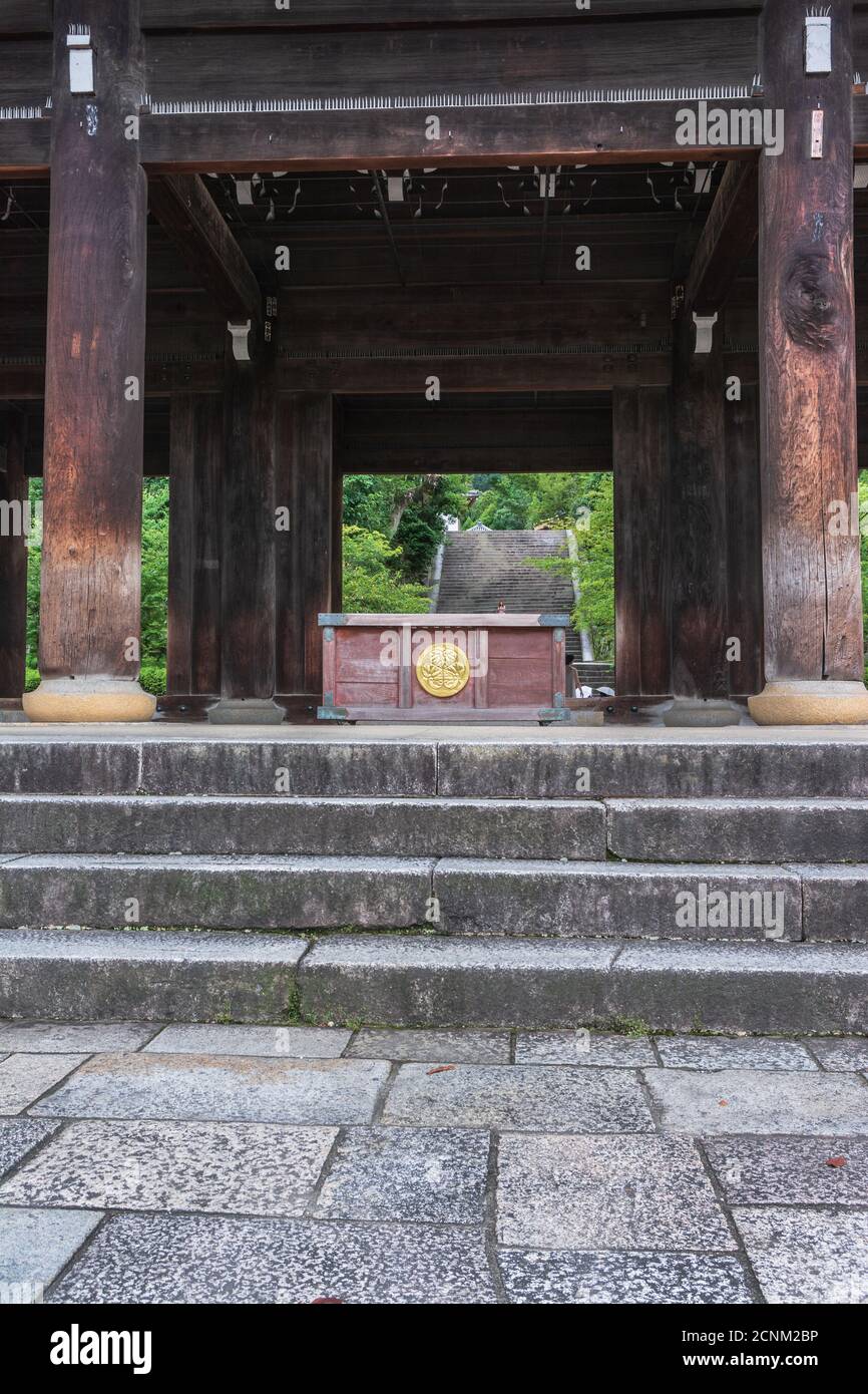 Kyoto, Japan, Asia - September 5, 2019 : Sanmon Gate at Chion in temple in Kyoto Stock Photo