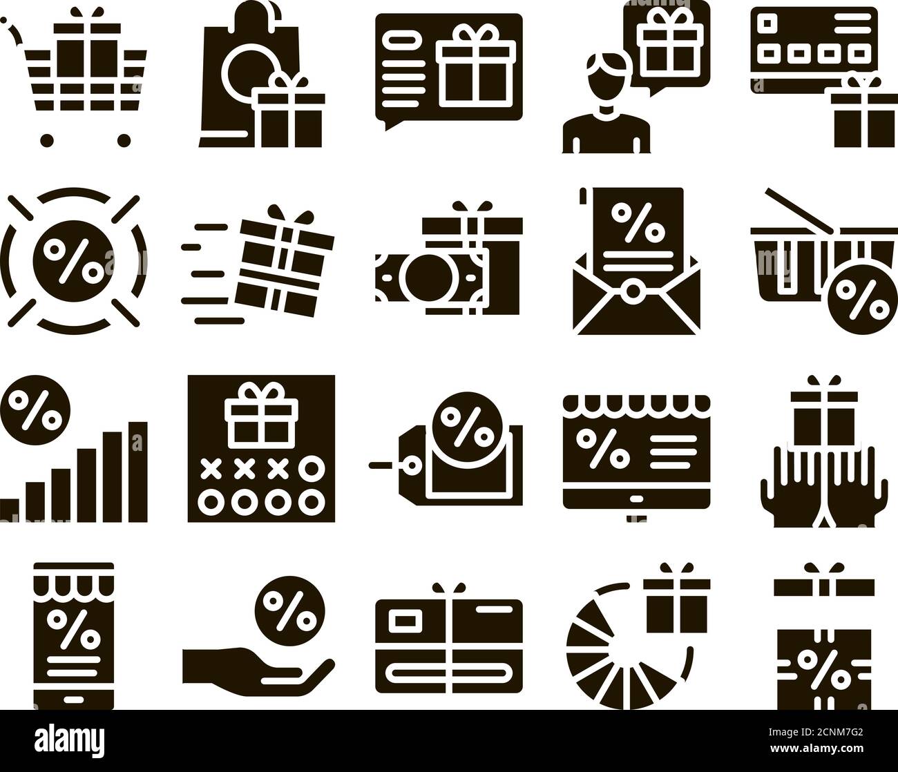 Loyalty Program For Customer Icons Set Vector Stock Vector Image & Art ...