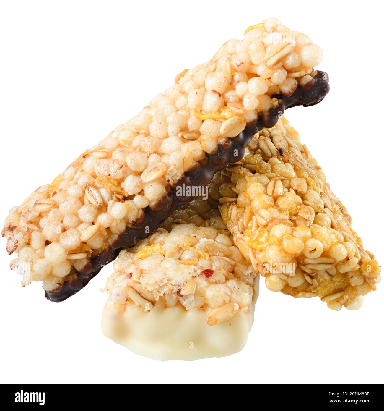 Chocolate bars with dried fruit isolated on white background Stock ...
