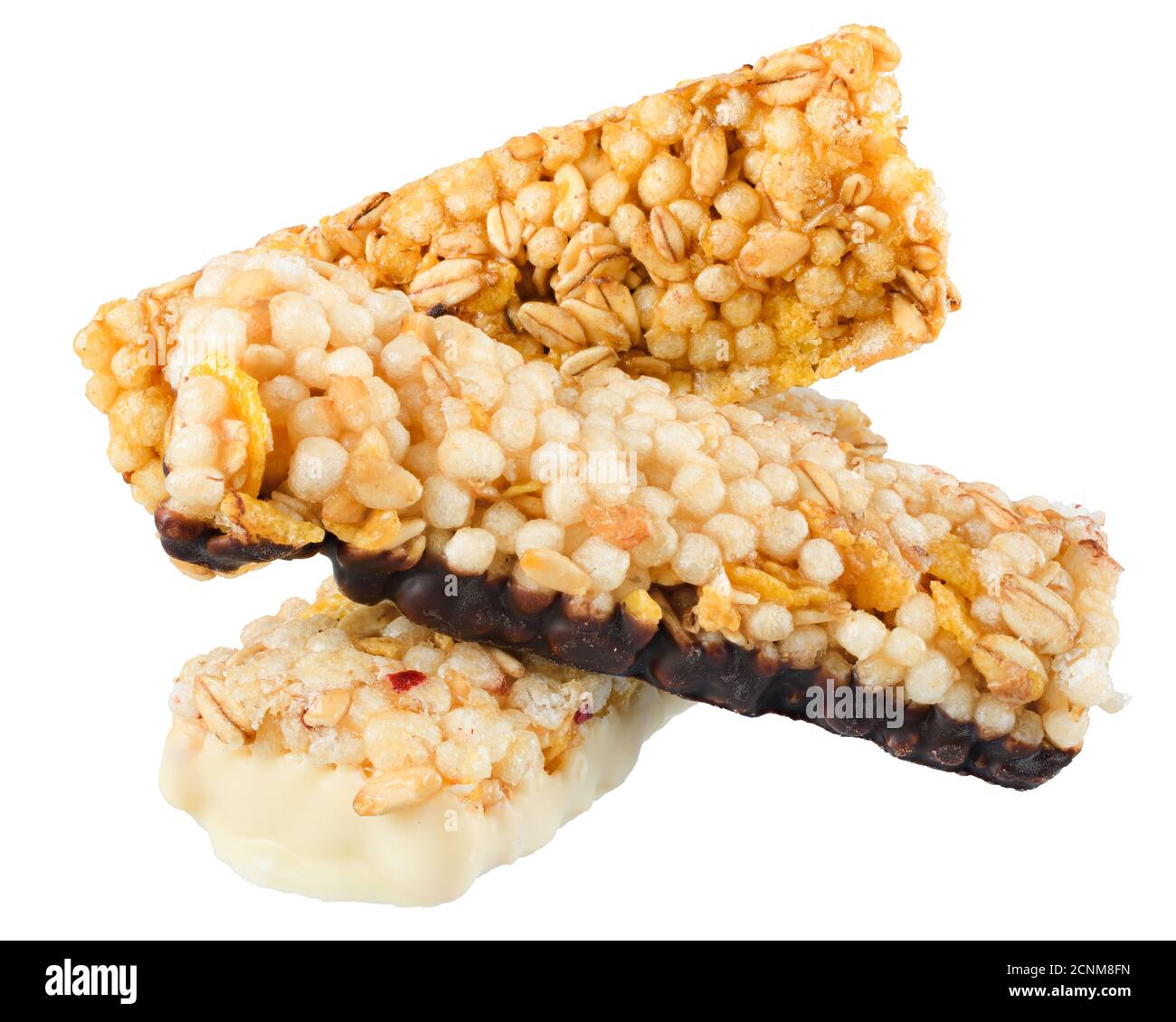 Chocolate bars with dried fruit isolated on white background Stock ...