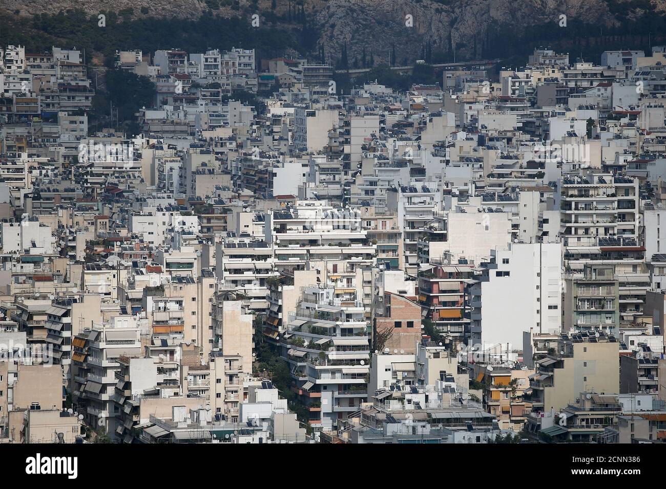 A view shows the cityscape of Athens, Greece, October 24, 2018. Picture taken October 24, 2018. Reuters/Costas Baltas Stock Photo