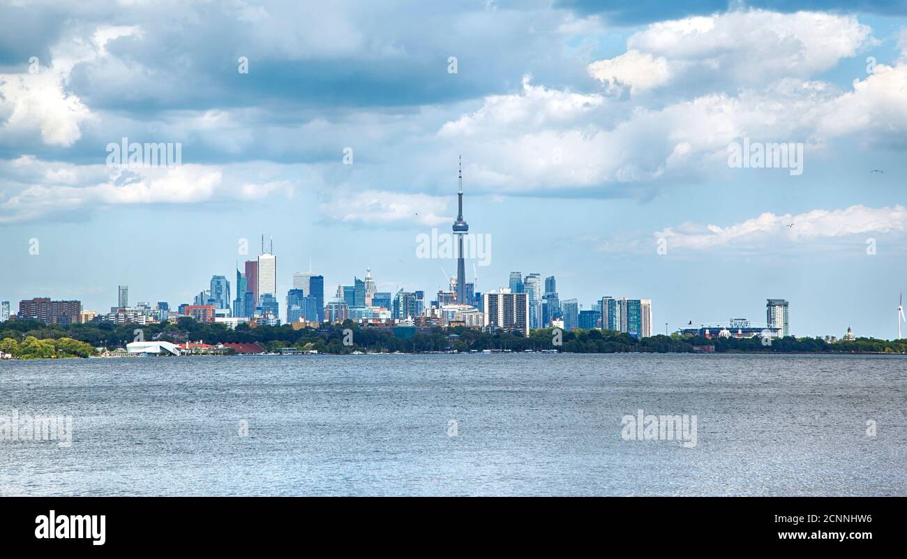 Cityscape with CN Tower, Toronto, Ontario, Canada Stock Photo