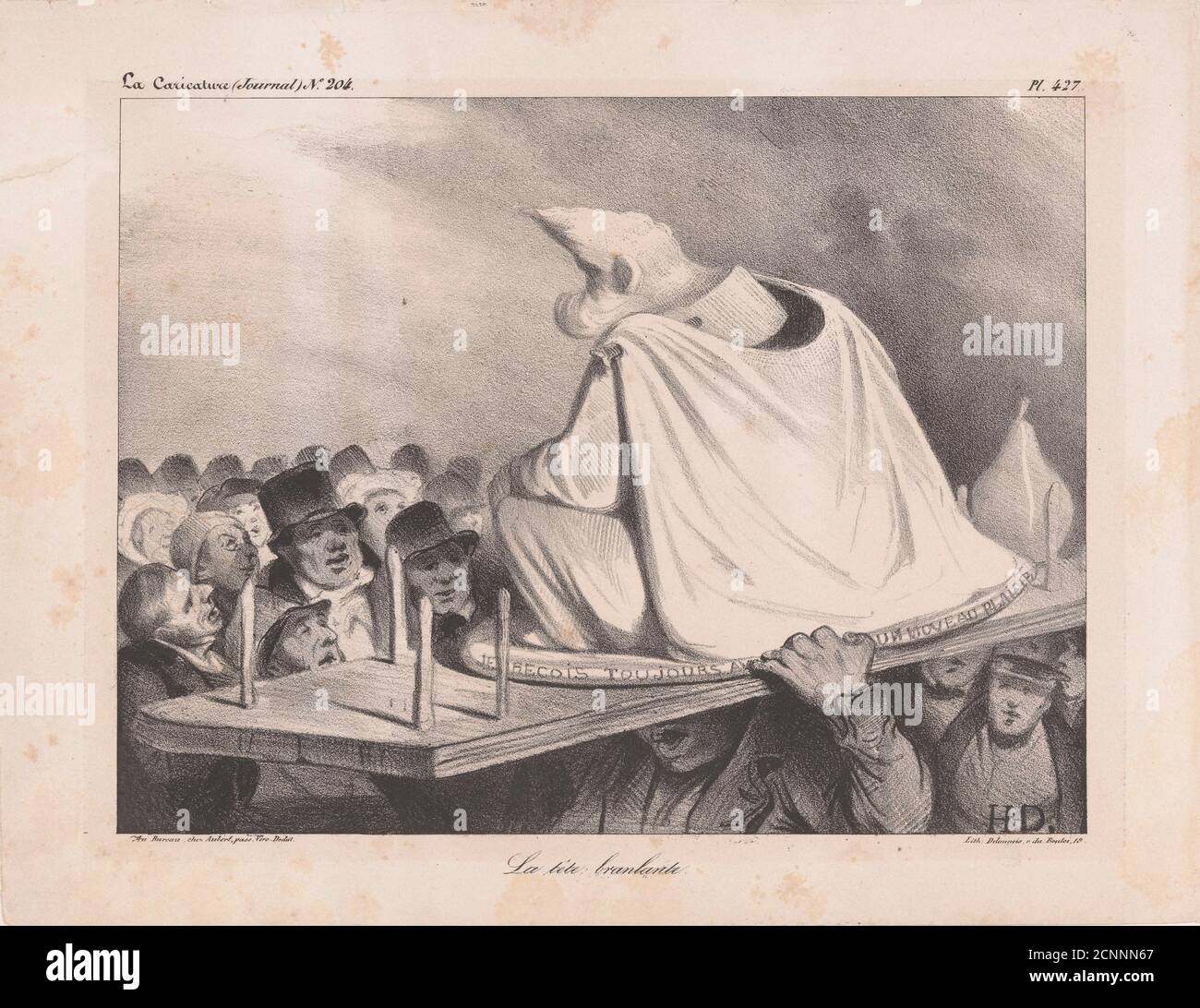LOUIS PHILIPPE I (1773-1850) French King as Les Poires in 1831 cartoon by  Honore Daumier published in 1831 Stock Photo - Alamy