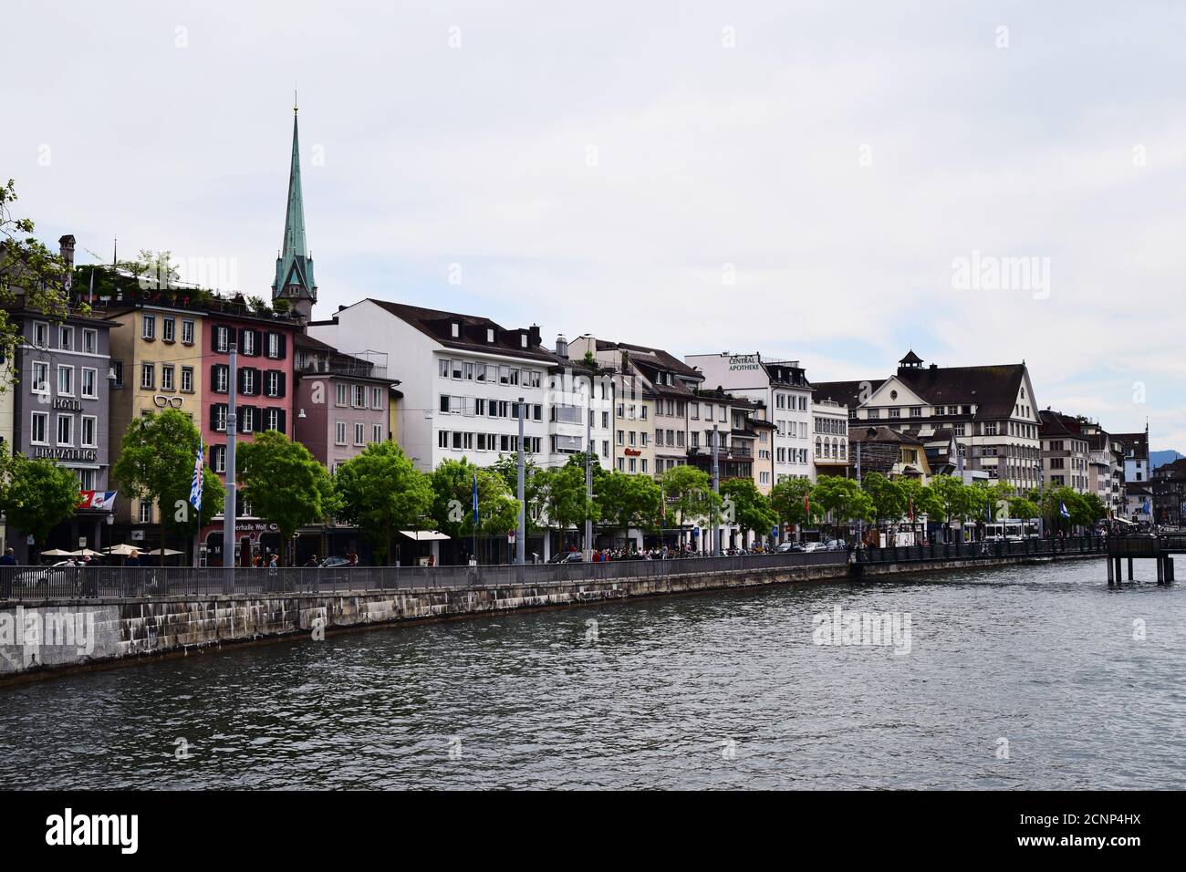 Zurich switzerland residential buildings hires stock photography and