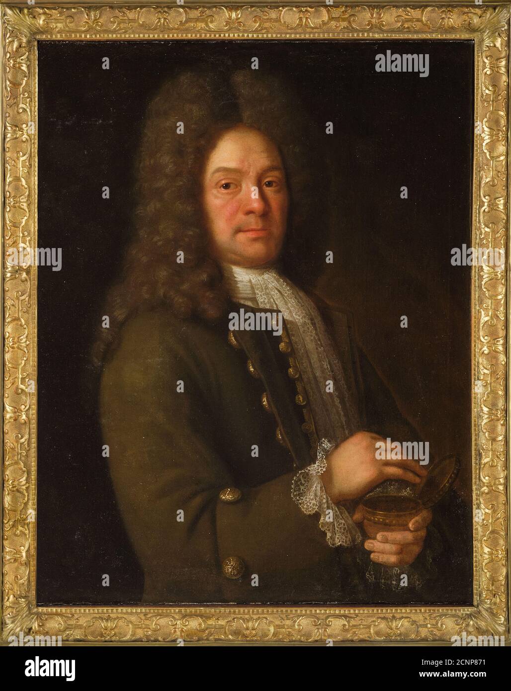 Portrait of Simon Harcourt, 1st Viscount Harcourt (1661-1727), First third of 18th cen.. Private Collection. Stock Photo