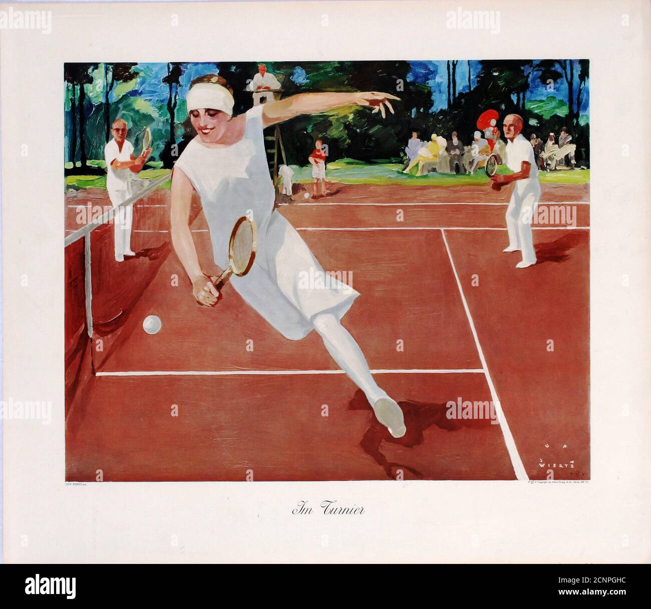 Tennis, 1930s. Private Collection Stock Photo Alamy