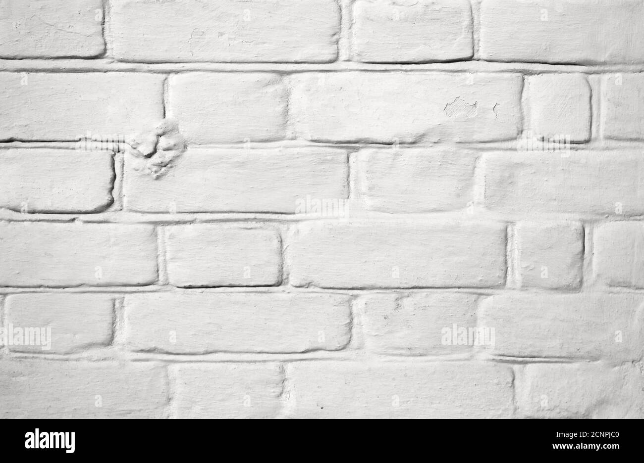 White grunge old brick wall for texture or background Stock Photo